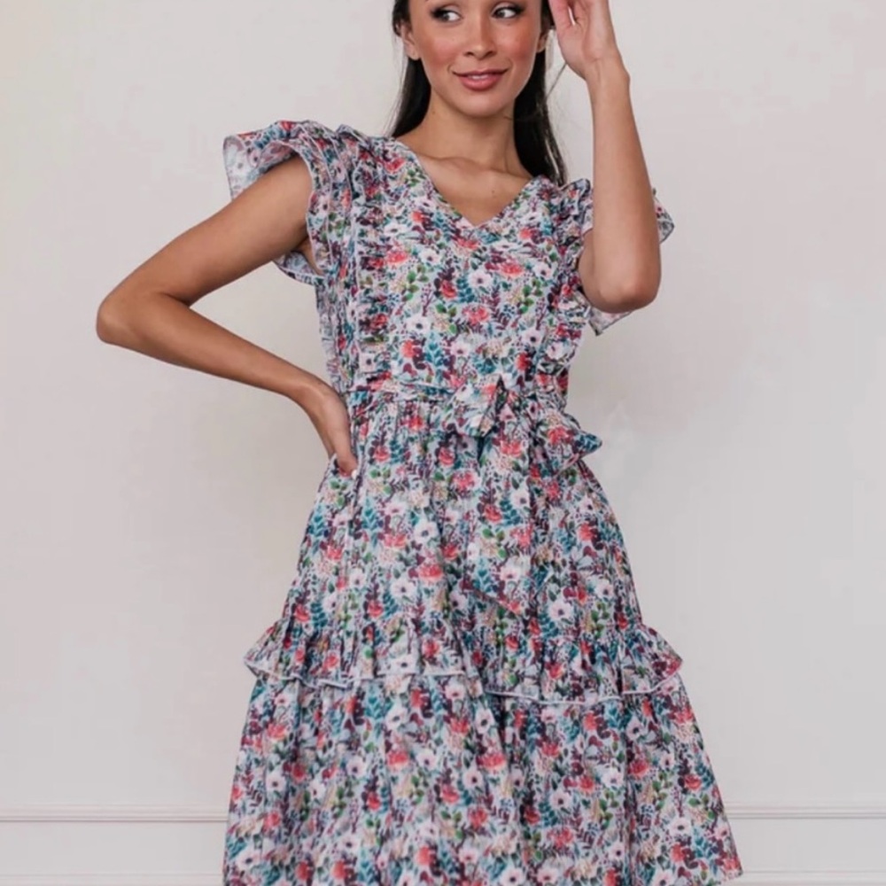 Jessakae | Full Bloom Ruffled Tier Dress Size XS